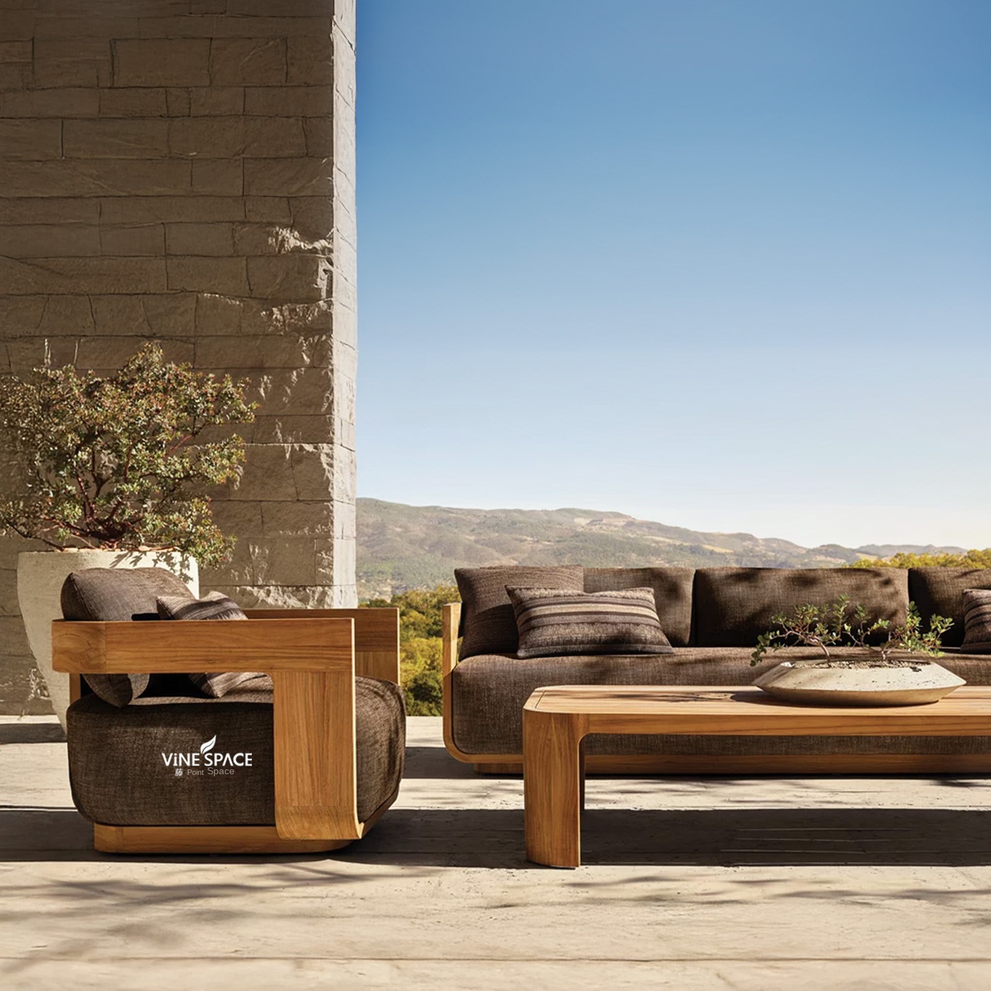 Outdoor Furniture Europe - # 北欧デザインの屋外家具、無垢チーク材の耐腐食性ガーデン/中庭/ヴィラ/ホテル用ソファ、中国製