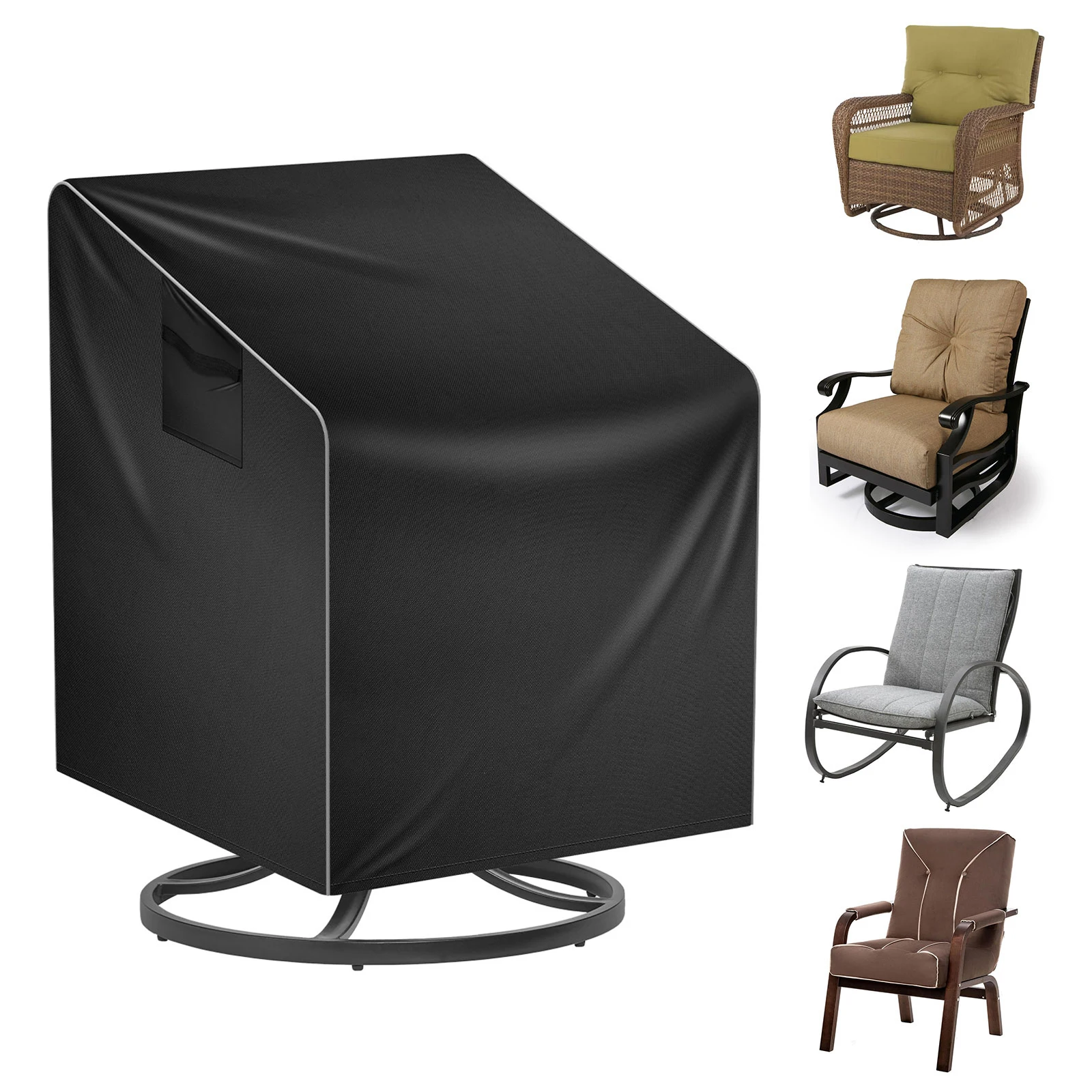 Outdoor Furniture Europe - 屋外用厚手チェアカバー 防水ガーデンユニバーサル家具防塵レインカバー ヘビーデューティーパティオチェアソファ