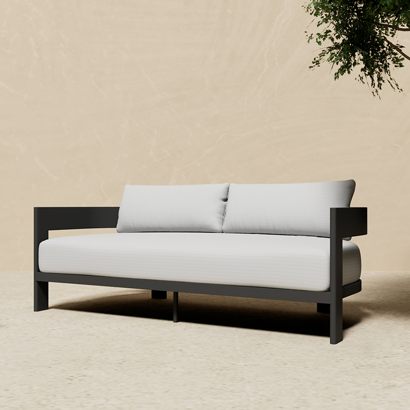 モダンなアルミ製屋外ソファセット、L字型ラウンジチェア、ガー - Outdoor Furniture Lounge Set のレビューと価格