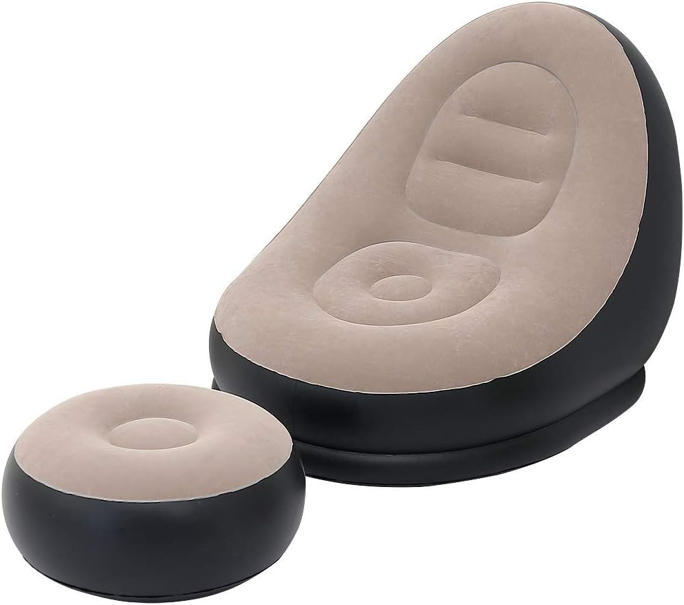 2個セット 怠惰なソファ インフレータブルチェア 折りたたみ - Outdoor Daybed Furniture のレビューと価格