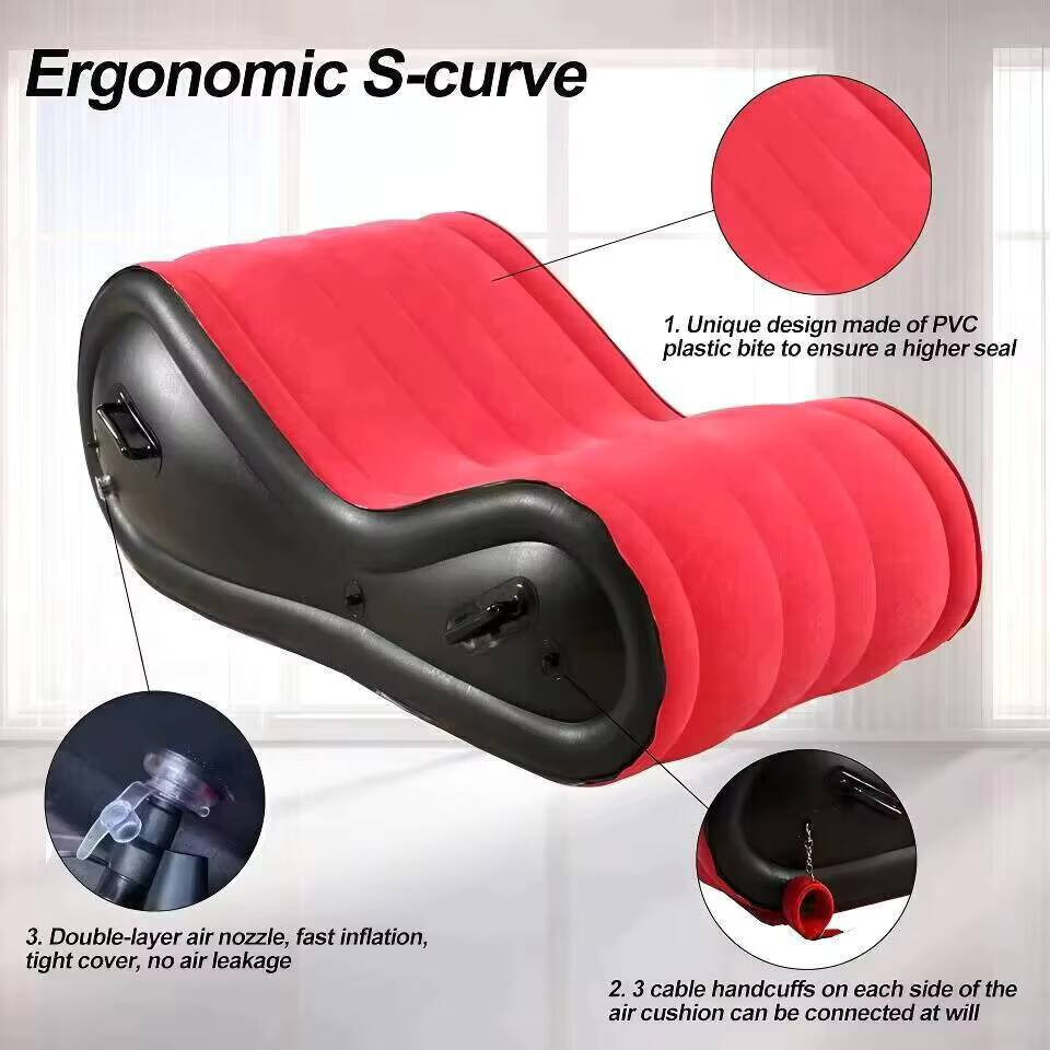 赤いセックス用インフレータブルソファベッド耐荷重EP PVC - Outdoor Furniture Epping のレビューと価格