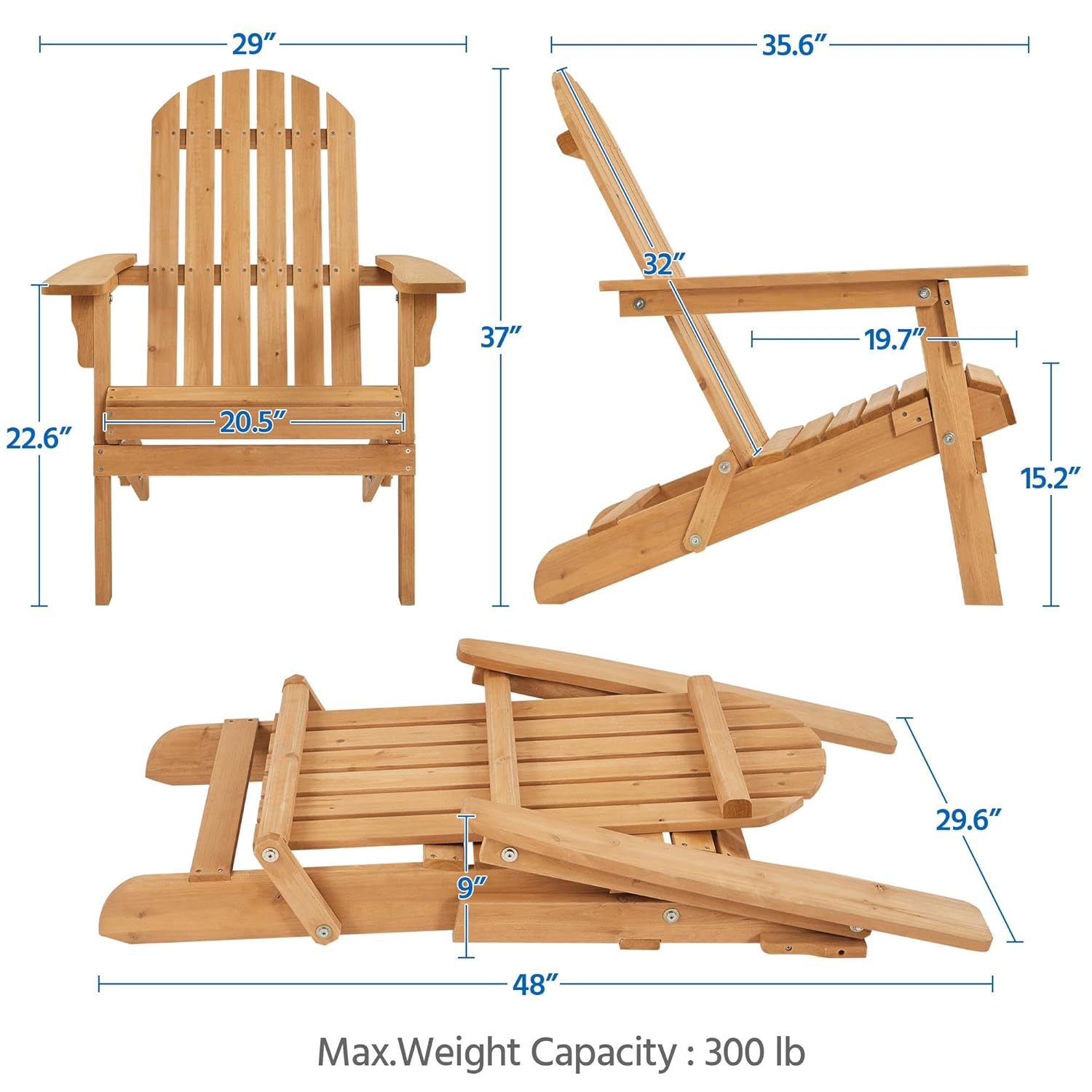 折りたたみ式アディロンダックチェア 2脚セット 屋外用、30 - Outdoor Furniture Lounge Set のレビューと価格
