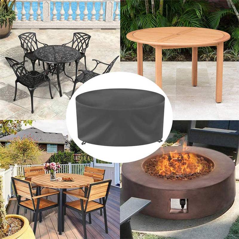 12 サイズラウンド家具カバー 210D 高耐久パティオ家具 - Outdoor Furniture Covers のレビューと価格