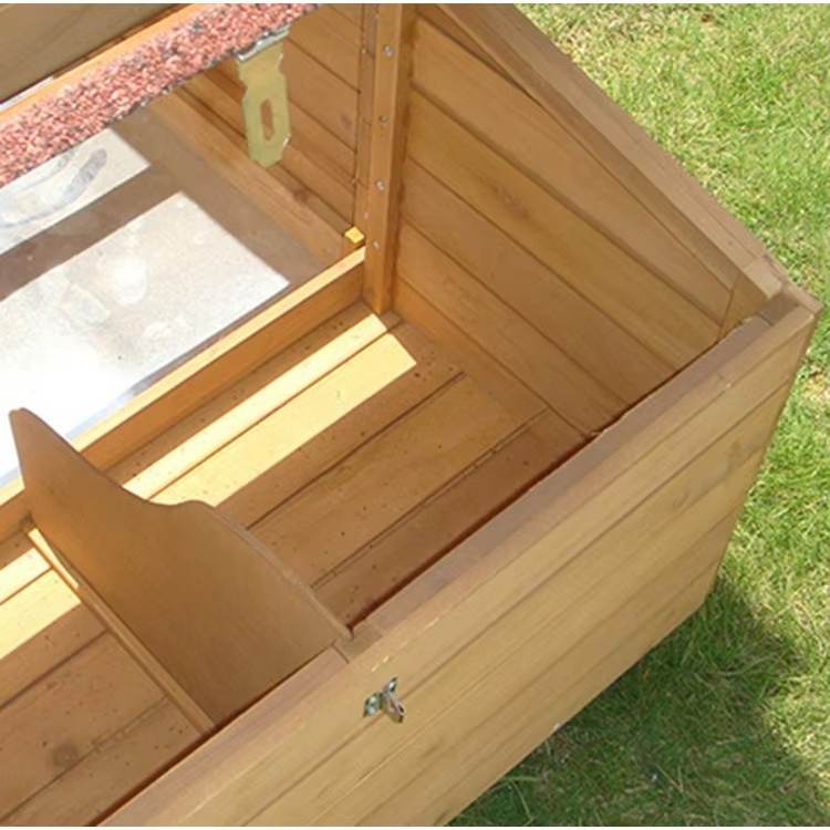 屋外木製鶏小屋巣箱、耐候性、オープンアスファルトルーフ、簡単 - Outdoor Furniture Epping のレビューと価格