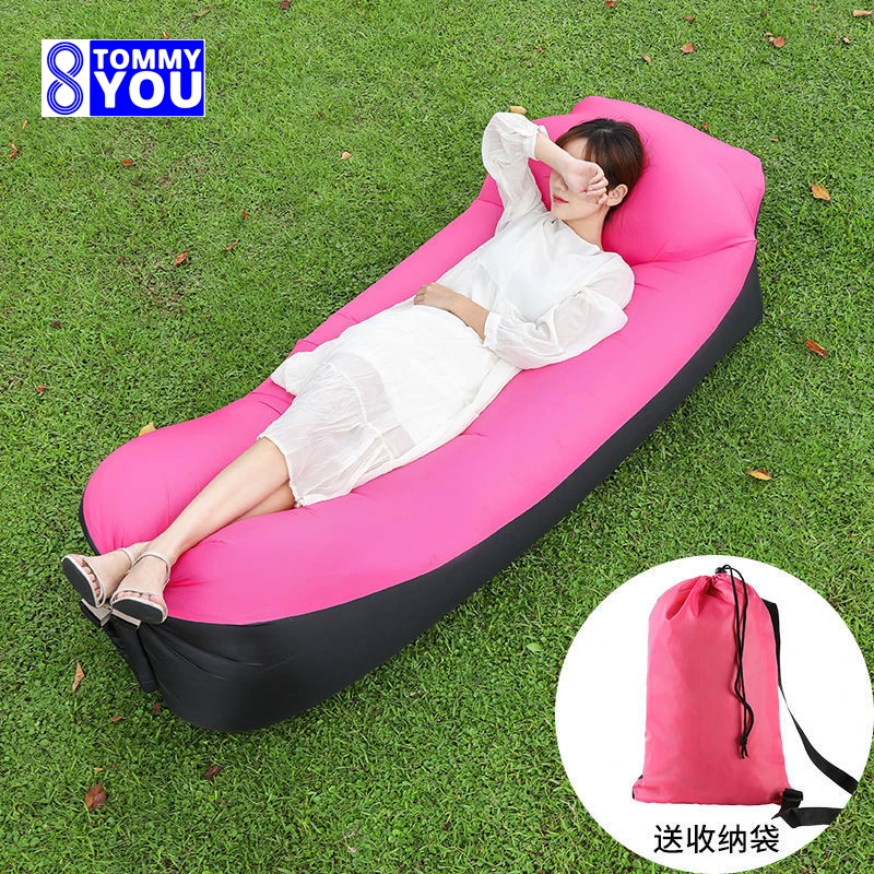 サンラウンジャー枕スタイルインフレータブルソファ屋外ポータブ - Outdoor Furniture Lounge Set のレビューと価格