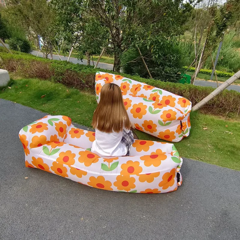 サンラウンジャー枕スタイルインフレータブルソファ屋外ポータブ - Outdoor Furniture Lounge Set のレビューと価格