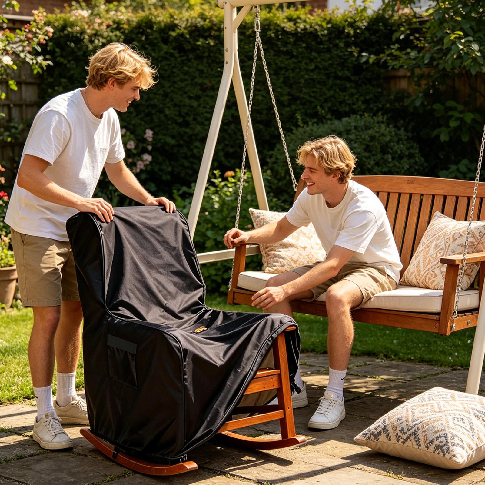 ラウンジチェアカバー屋外家具プロテクター高耐久家具カバーパテ - Outdoor Furniture Covers のレビューと価格