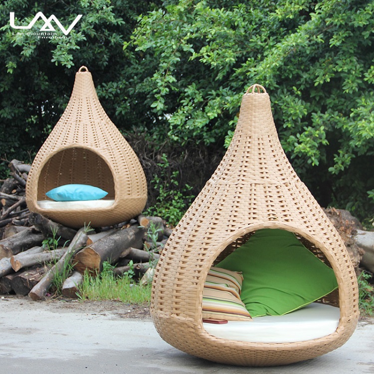 モダンなガーデン家具ホテルプールビーチ用ウィッカー鳥の巣型屋 - Outdoor Daybed Furniture のレビューと価格