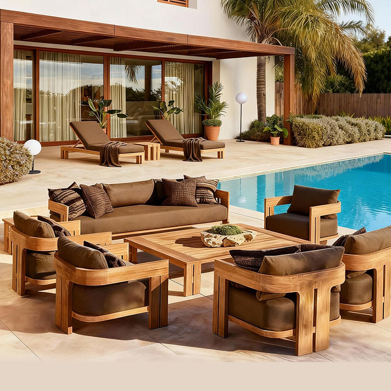 屋外用チーク材ソファセット 2026 |   高級ガーデンパ - Outdoor Furniture Europe のレビューと価格