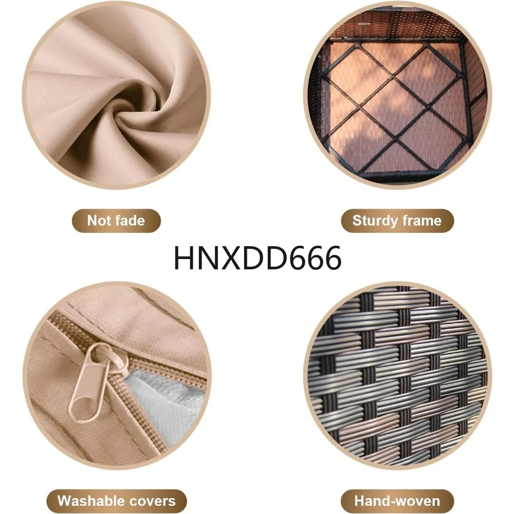 7点セットのパティオ家具セット、ファイヤーピットテーブル付き - Outdoor Furniture With Fire Pit Table のレビューと価格