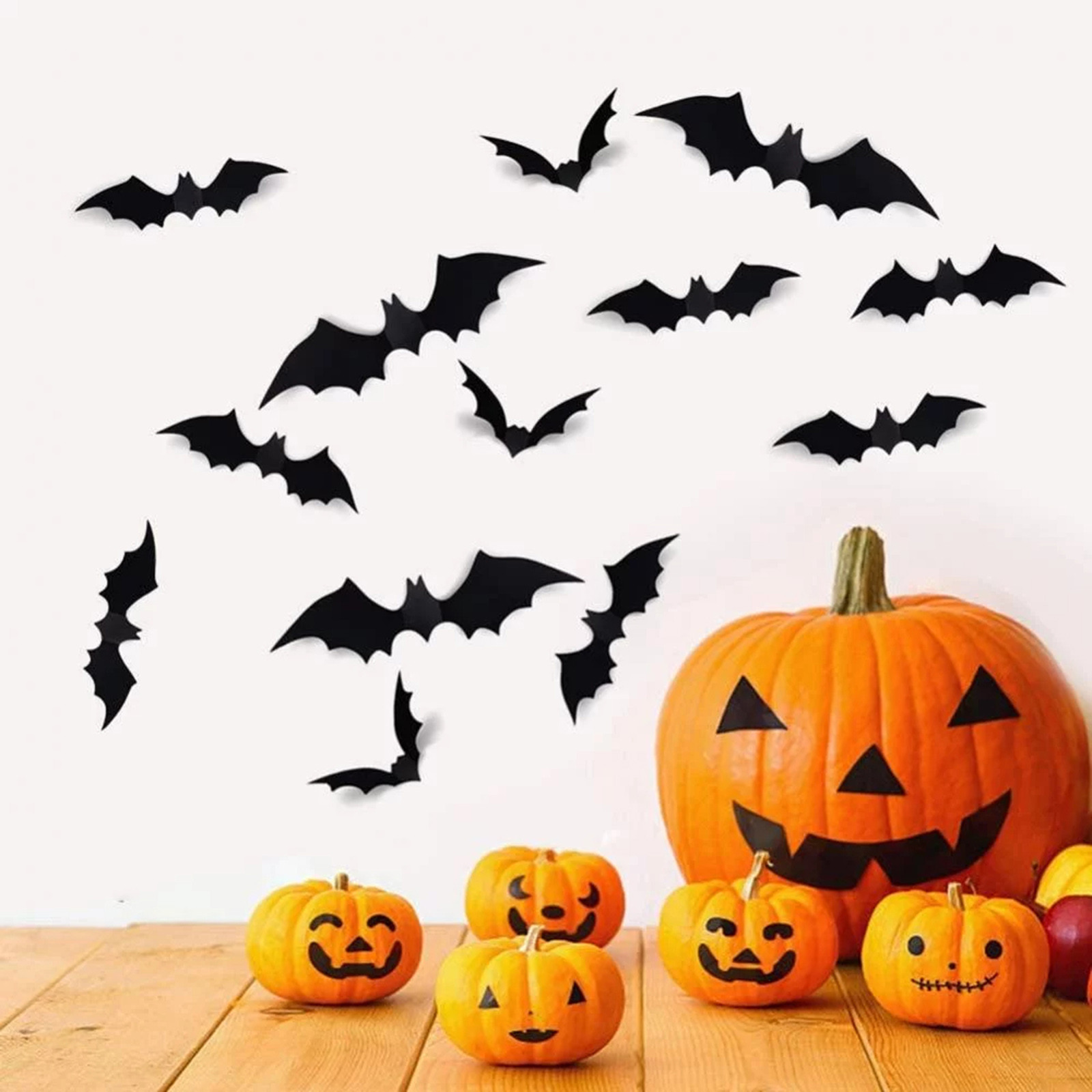 黒いコウモリのシルエット ハロウィン ウォールステッカー 装 - Outdoor Furniture Europe のレビューと価格