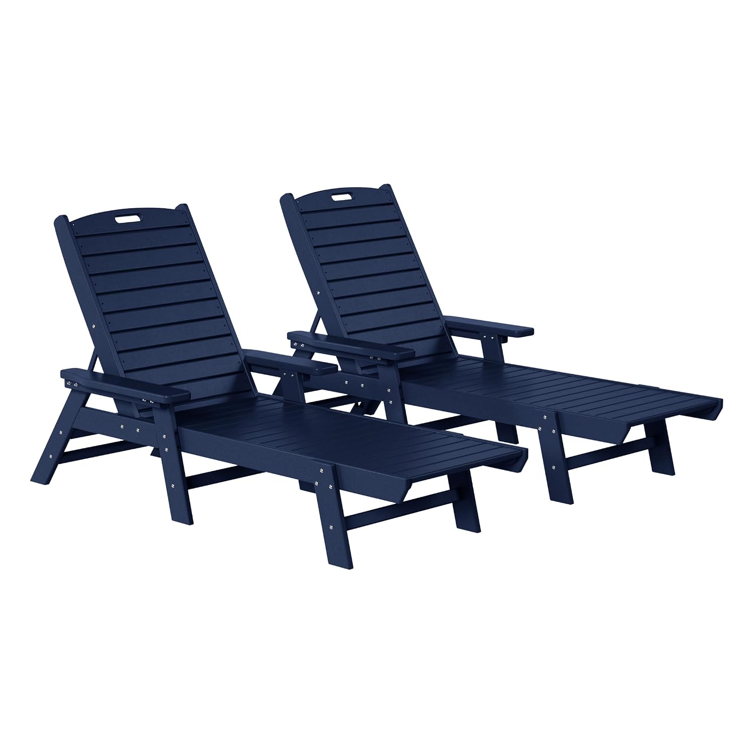 マリブ ポリ リクライニング シェーズ ラウンジ (2 個セ - Outdoor Furniture Lounge Set のレビューと価格