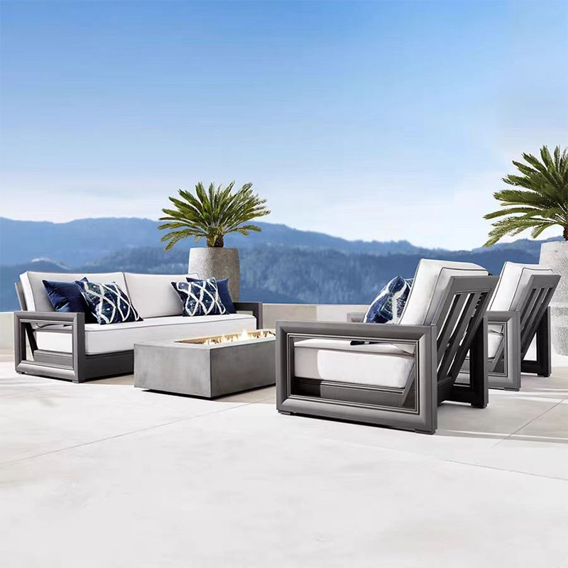 ソファセット 北欧風 カスタム アウトドアソファ 中庭 アル - Outdoor Furniture Europe のレビューと価格