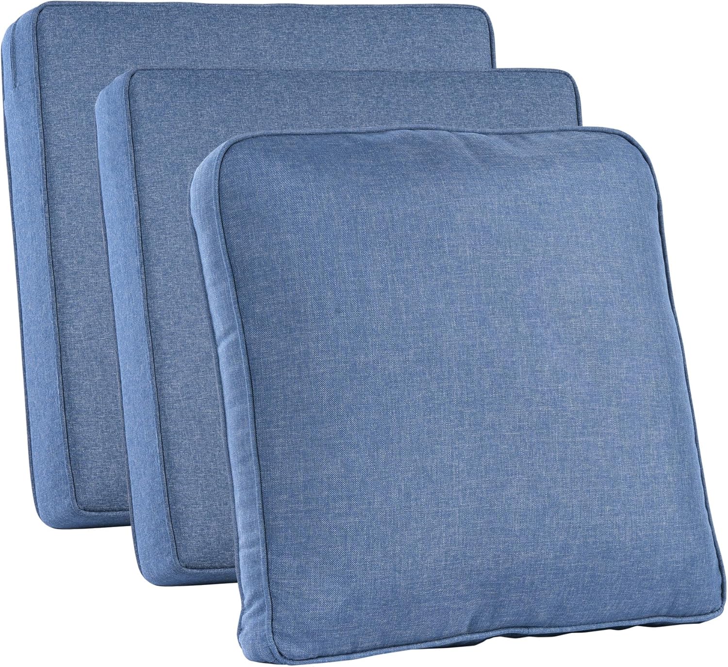 屋外パティオ家具用クッションカバー、デニムブルー、防水、ジッ - Outdoor Furniture Covers のレビューと価格
