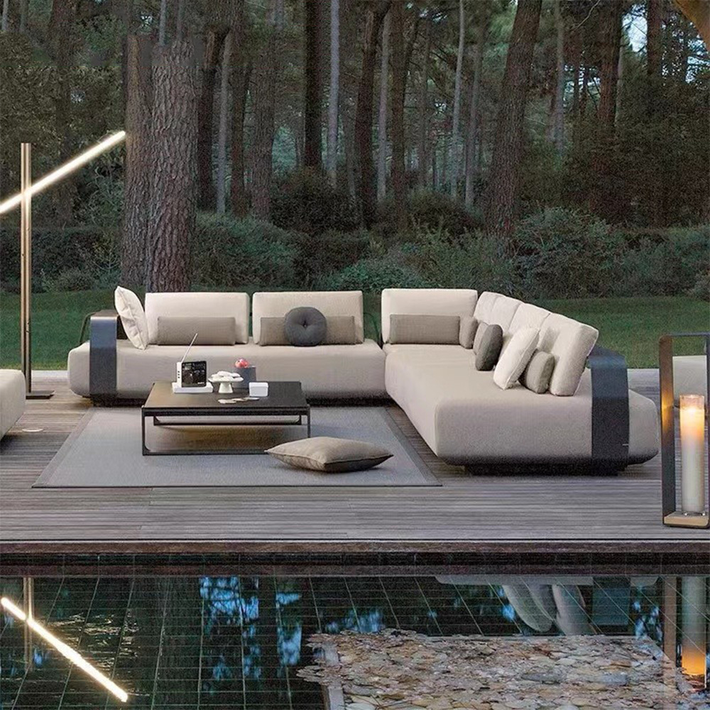ソファセット カスタム屋外ソファ 中庭用アルミ合金製レジャー - Outdoor Furniture Europe のレビューと価格