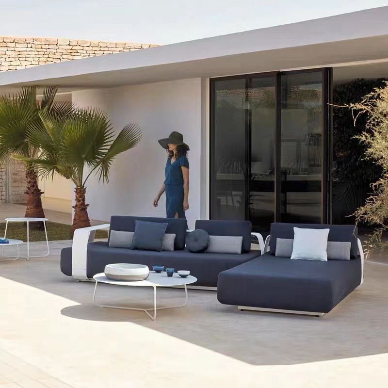 ソファセット カスタム屋外ソファ 中庭用アルミ合金製レジャー - Outdoor Furniture Europe のレビューと価格