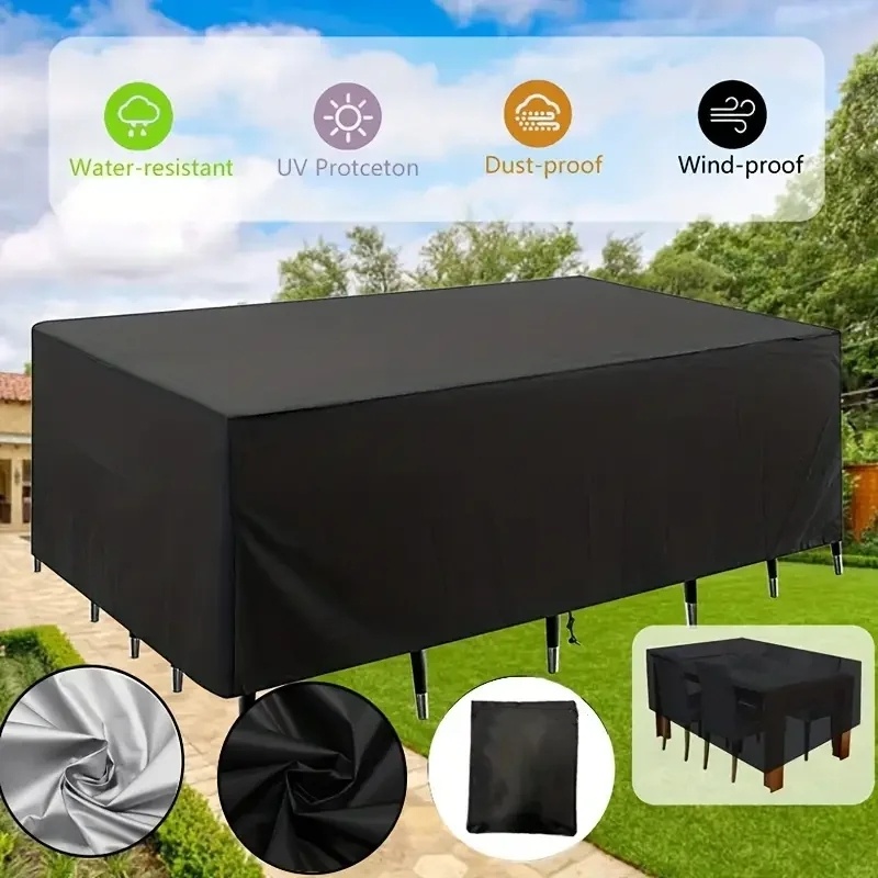 パティオ家具カバー 長方形パティオテーブルカバー オックスフ - Outdoor Furniture Table のレビューと価格