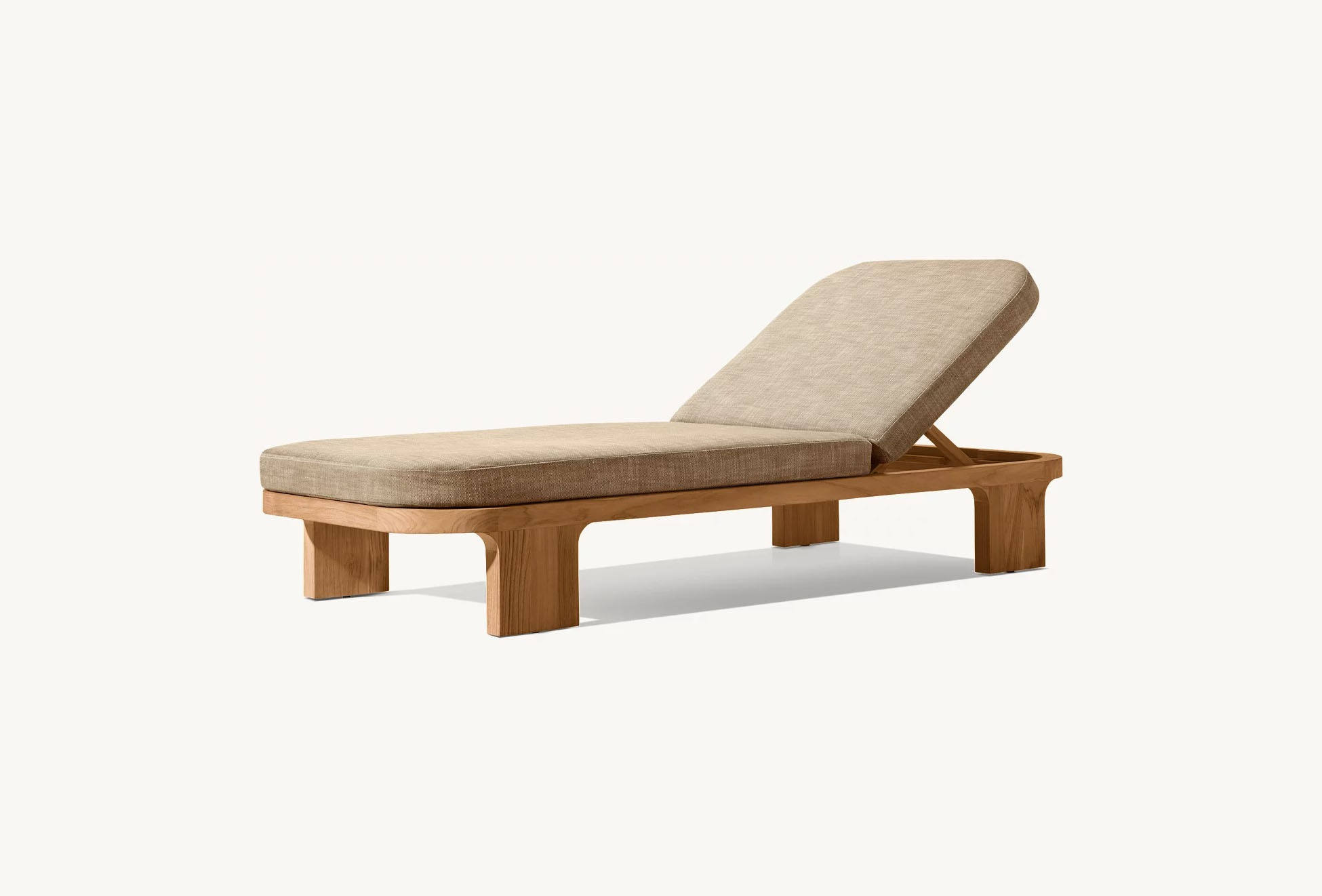 カスタムチーク材パティオラウンジャー モダン屋外家具 防水ク - Outdoor Furniture Europe のレビューと価格