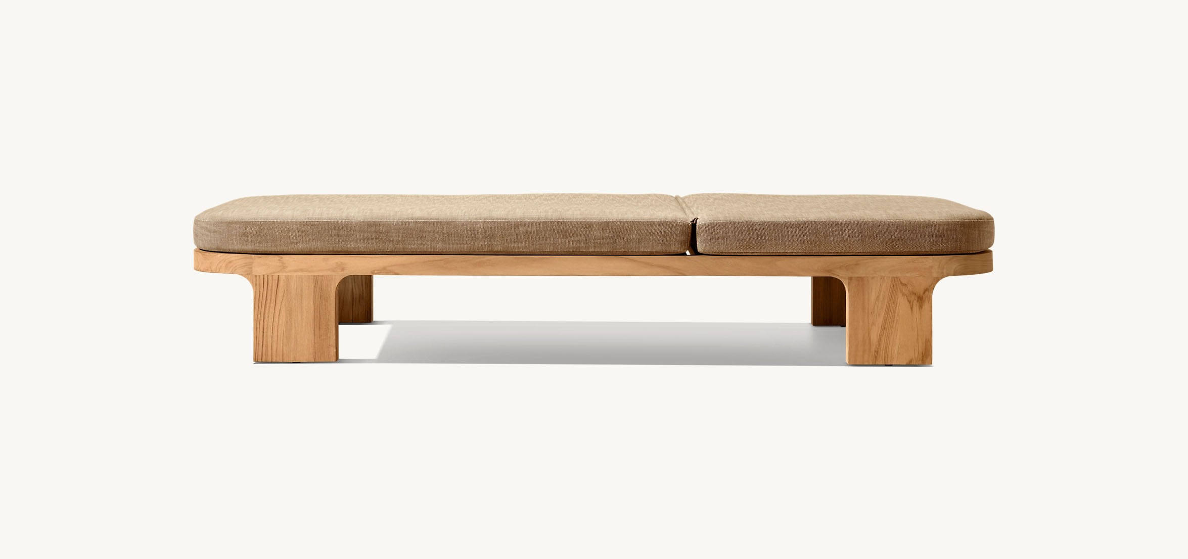 カスタムチーク材パティオラウンジャー モダン屋外家具 防水ク - Outdoor Furniture Europe のレビューと価格