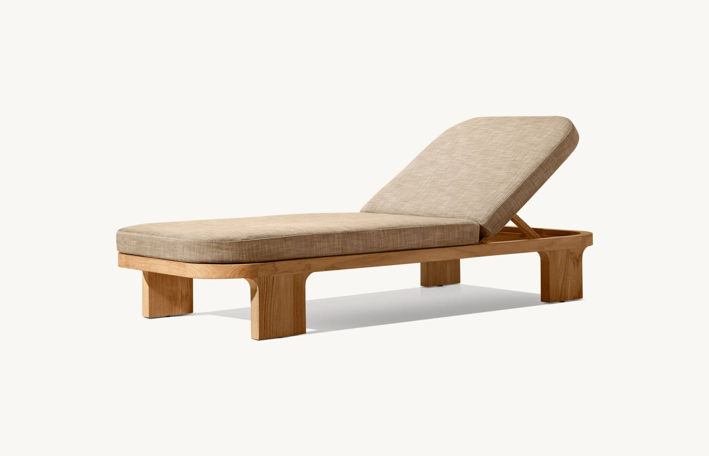 カスタムチーク材パティオラウンジャー モダン屋外家具 防水ク - Outdoor Furniture Europe のレビューと価格