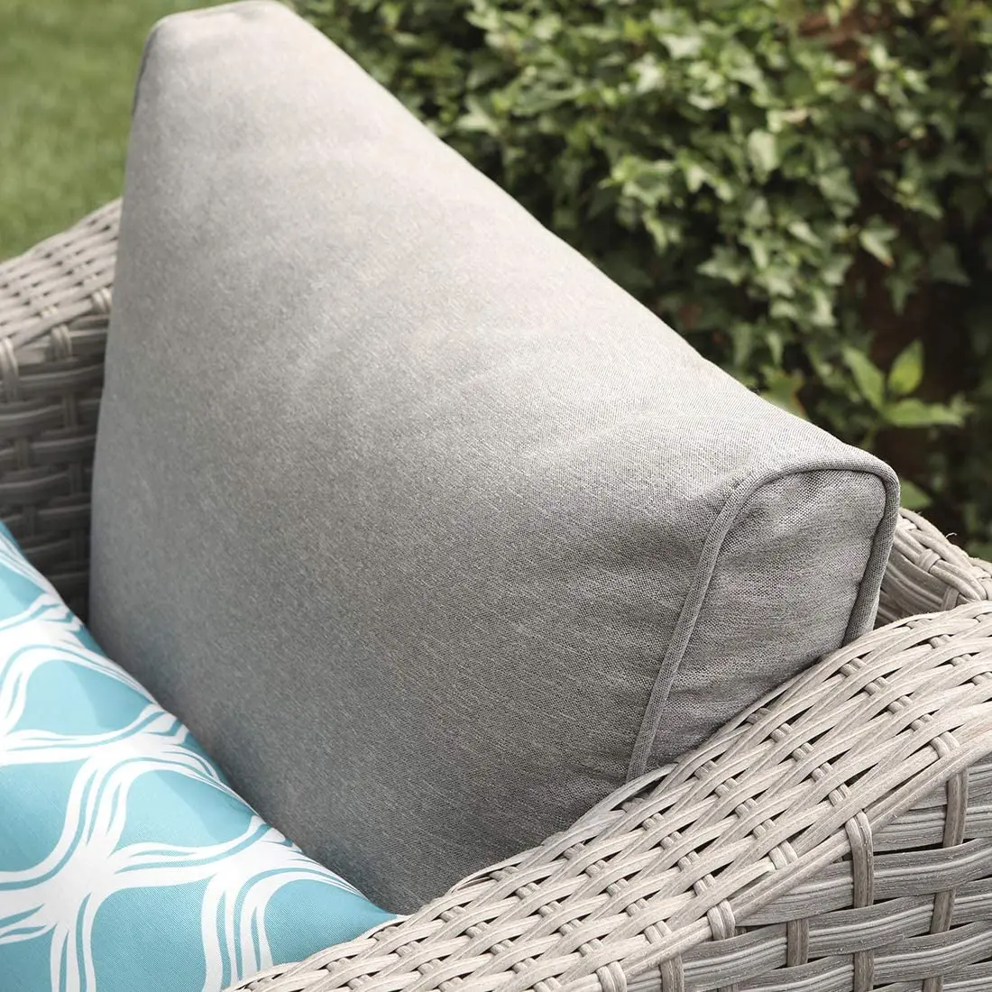 屋外用家具5点セット ウィッカー製セクショナルソファ ガス焚 - Outdoor Furniture With Fire Pit Table のレビューと価格