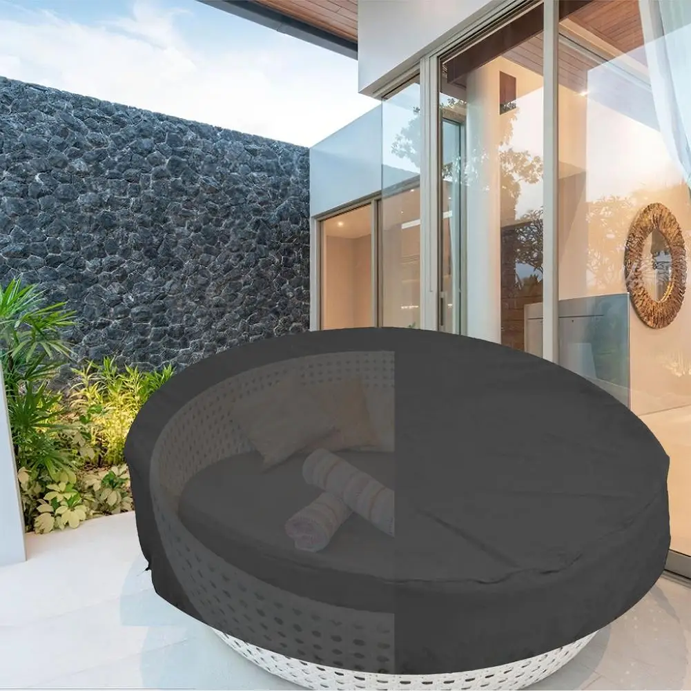 屋外防水デイベッドカバー 丸型ソファ 防塵 雨雪対策 ガーデ - Outdoor Furniture Covers のレビューと価格