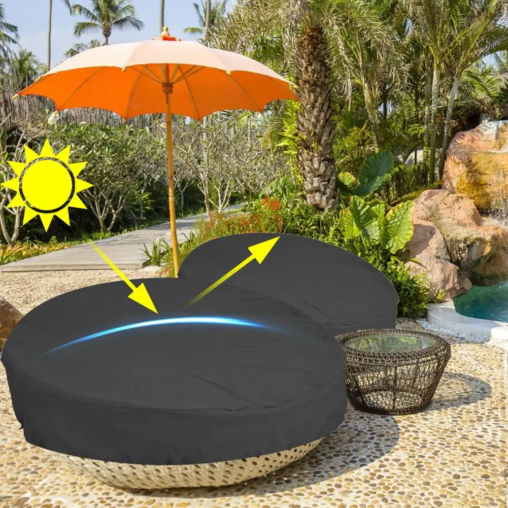 屋外防水デイベッドカバー 丸型ソファ 防塵 雨雪対策 ガーデ - Outdoor Furniture Covers のレビューと価格