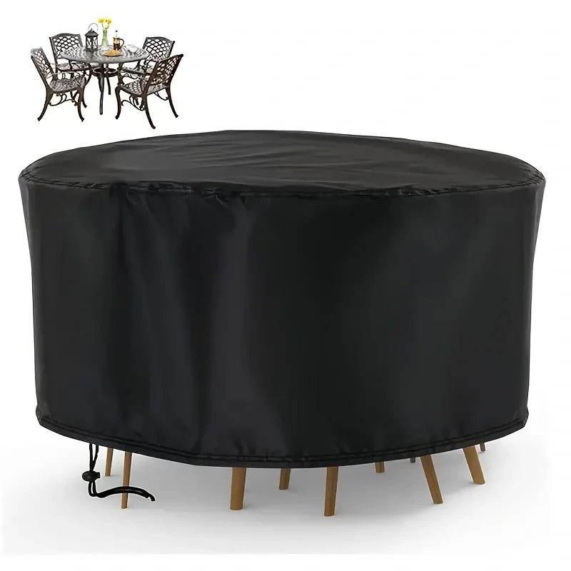 防水ラウンドパティオ家具カバー - UV＆耐風、防塵屋外テー - Outdoor Furniture Covers のレビューと価格